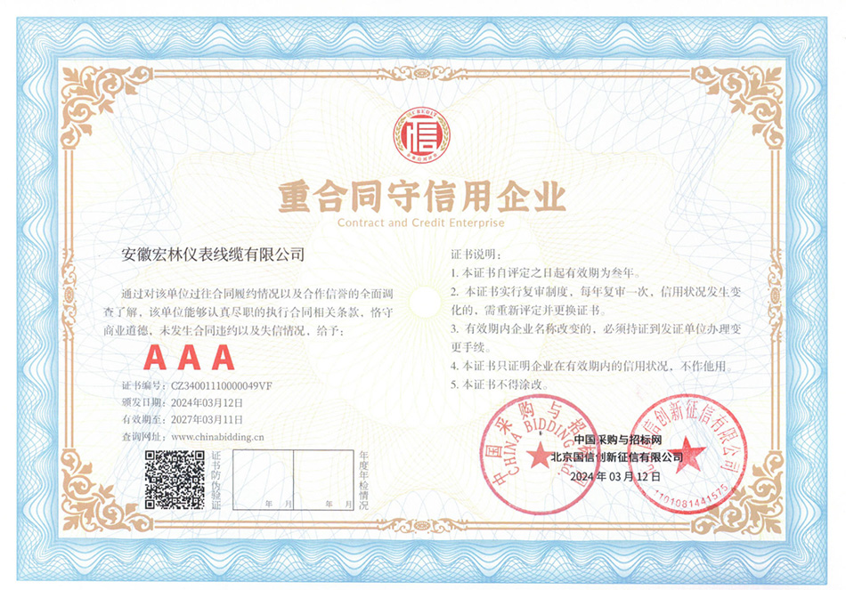 重合同守信用企業(yè)